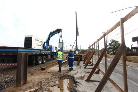 Novo Viaduto A Cada Nova Estaca Um Passo Adiante Prefeitura De Santos