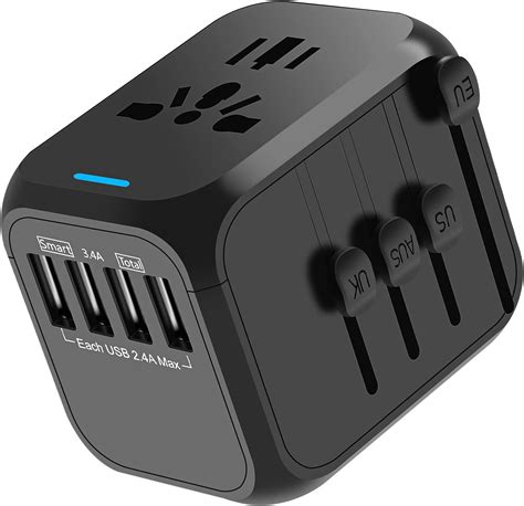 Adaptateur De Voyage Universel Avec Prise Eu Uk Usa Aus Cn Chargeur