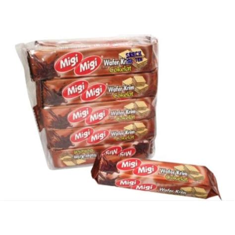 Jual Migi Migi Wafer Krim Coklat Ecer Shopee Indonesia