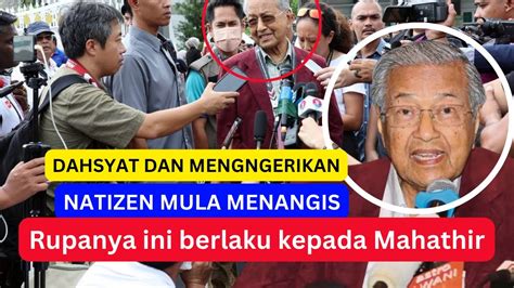 Natizen Dah Mula Menangis Rupanya Ini Pengumuman Mahathir Tadi Youtube