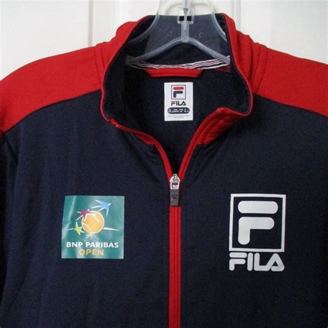 Fila Jackets And Coats Fila Youth Unisex Ls Bnp Paribas Open Full Zip