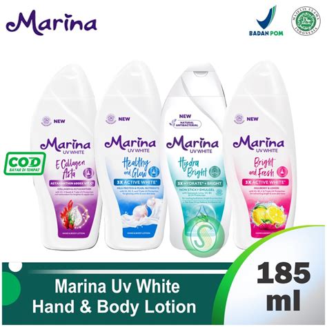 Jual Marina Uv White Hand Body Lotion Ml Shopee Indonesia