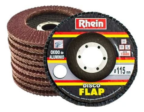 Disco Flap Amoladora Mm Grano Caja X U Rhein