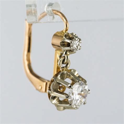 Boucles D Oreilles Dormeuses Diamants Ors Dormeuse Diamant Boucles