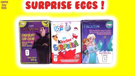 Kinder Chocolate Surprise Eggs Hotel Transylvania Disney Sorpresa Egg