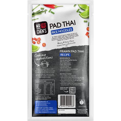 Mr Chen S Premium Pad Thai Noodles G Woolworths