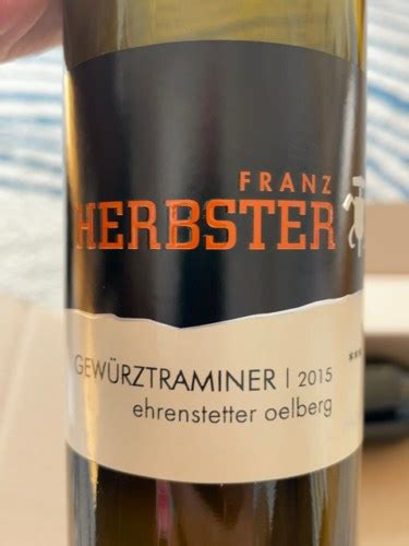 Weingut Franz Herbster Ehrenstetter Oelberg Gewürztraminer Spätlese