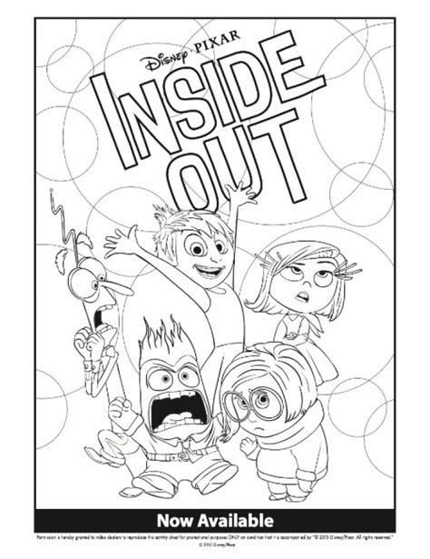 Disney Inside Out Coloring Pages Free To Print 30061 Inside Out