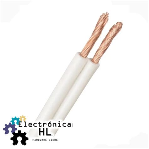 Cable De Cobre Duplex X Awg Blanco Metros Tienda Off