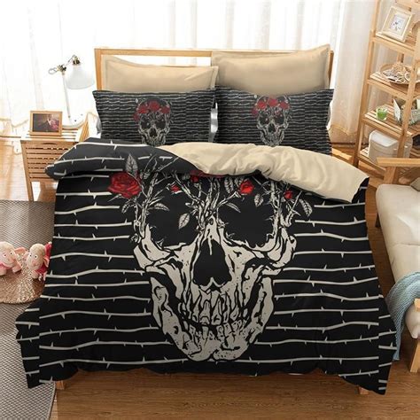 Skull Bedding Skullflow Skull Bedding Sets White Bed Set Bedding Sets