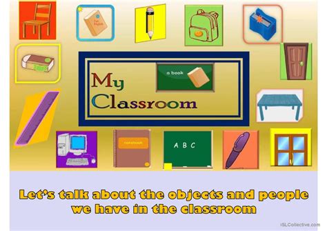 Classroom Objects English Esl Powerpoints