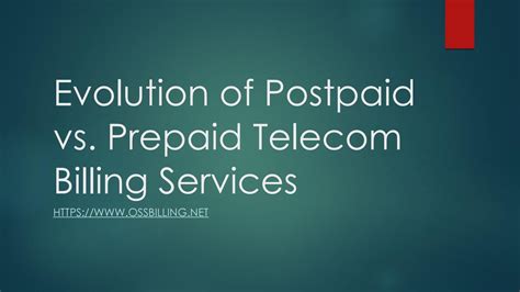 Evolution Of Postpaid Vs Prepaid Telecom Billing Services By Amelia