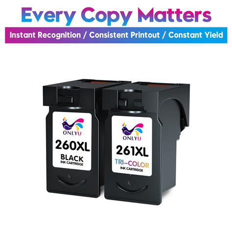 1pk Pg 260xl Black Ink Cartridge For Canon Pixma Ts6420 Ts6420a Tr7020