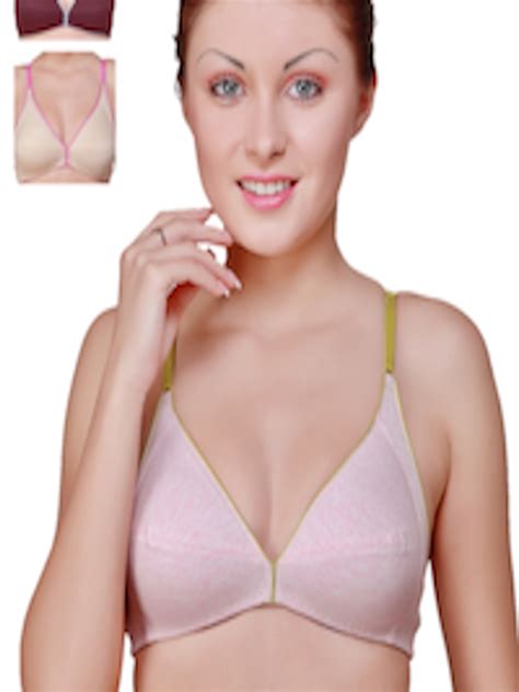 Buy Floret Pack Of 3 Full Coverage Bras Bra For Women 1374274 Myntra