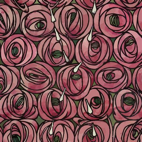 Curtain And Upholstery Fabric Charles Rennie Mackintosh Large