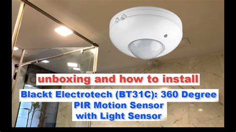 Hindi Blackt Electrotech BT31C 360 Degree PIR Motion Sensor With Light