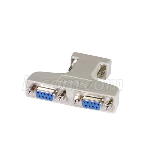 L Com Db9 Y Splitter Adapter Db9m Db9f And Db9f Adpt Db9y