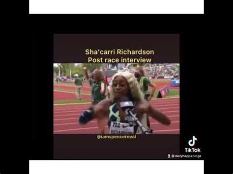 Sha Carrie Richardson Post Race Interview Live YouTube