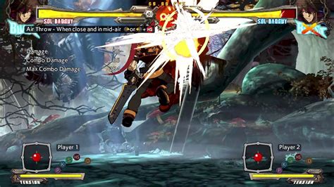 Guilty Gear Xrd REV2 Sol BnB Combo Air Throw RRC GF Dustloop