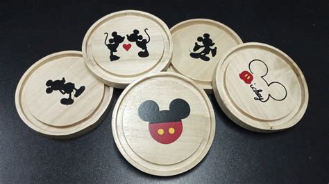 Posavasos De Madera Personalizados Set 6 Unidades ARTECH