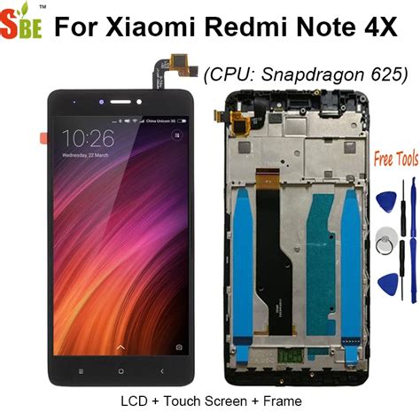 LCD Frame For Xiaomi Redmi Note 4X Snapdragon 625 Display Touch Screen