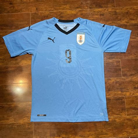 Uruguay Puma Luis Suarez 2017 2018 Home Kit Jersey Depop