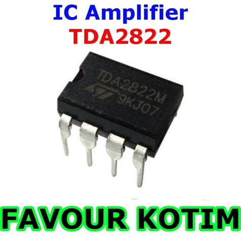 Jual IC TDA2822M TDA2822 TDA 2822 DUAL LOW VOLTAGE POWER AMPLIFIER