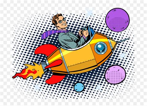 Riding In Rocket Ship Clip Art Hd Png Download Vhv