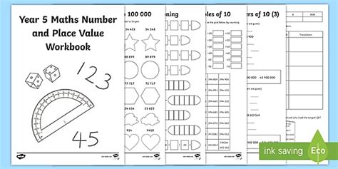 Maths Number And Place Value Workbook Homework Task