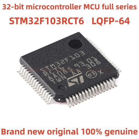 Genuine Stm32f103rct6 Lqfp 64 Arm Cortex M3 32 Bit Microcontroller Mcu