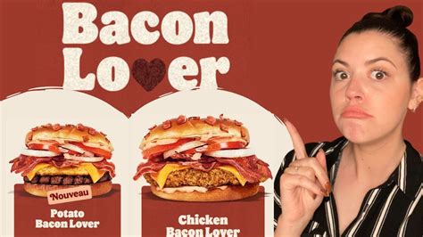 Les Nouveaux Bacon Lovers De Chez Burger King Youtube