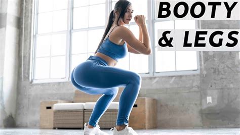 10 Min Booty Workout Toned Legs And Round Booty At Home Workout Booty Workout Chloe Ting