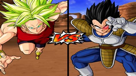 Kale Super Saiyan Vs Vegeta Scouter Saiyan Saga Dragon Ball Z