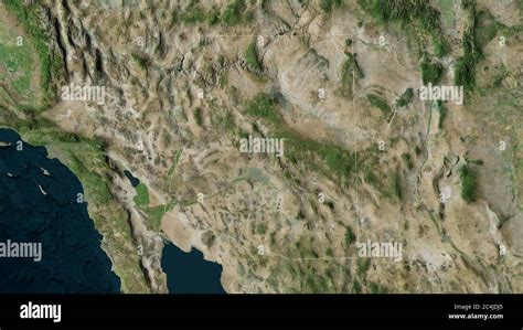 Arizona State Of United States Satellite Imagery Shape Outlined