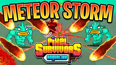 It S Raining Meteors Pixel Survivors Roguelike YouTube