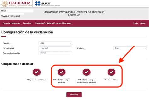 Pago De Retenciones De Isr E Iva Al Sat En 2022 Contadormx