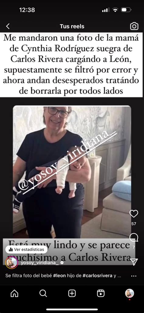 Filtran Supuesta Foto Del Rostro Del Bebé De Cynthia Rodríguez Fama