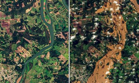 ANTES E DEPOIS Imagens de satélite mostram alcance da destruição do