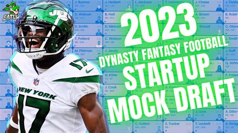 LIVE 2023 Startup Mock Draft With Rookies 2023 Dynasty Fantasy