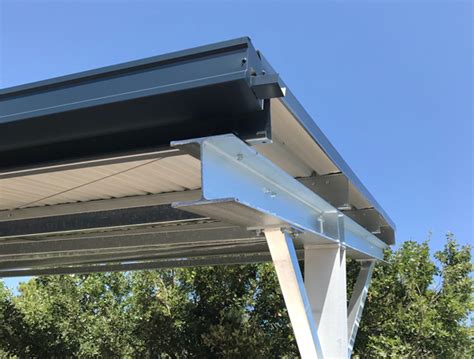 Travaux de l ombrière photovoltaïque sur le parking du SymielecVar 3