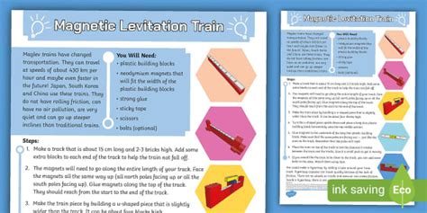 Maglev Train Activity Teacher Made Twinkl