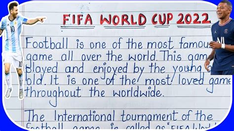 Fifa World Cup Essay Essay On Fifa World Cup English