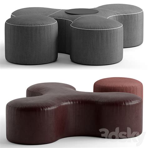 Frigerio Salotti BLOW Pouf Other Soft Seating 3D Model