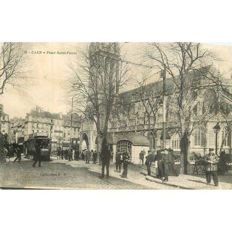 Carte Postale Ancienne 14 CAEN Top Promotion Place Saint Pierre