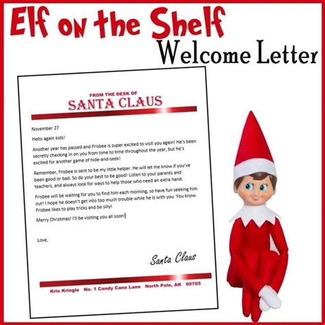 10 Super Fun Elf On The Shelf Return Letters