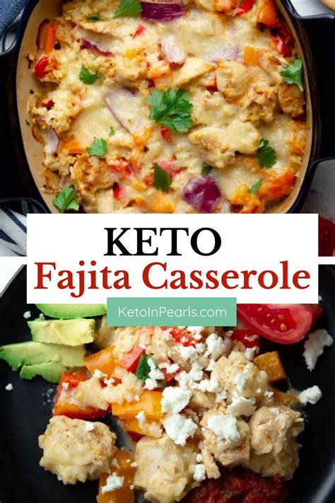 Keto Fajita Casserole Keto In Pearls Mexican Recipe Keto