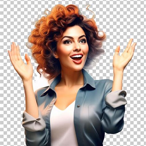 Mujer latina sonriendo mirando a la cámara y dando la señal de paz Archivo PSD Premium