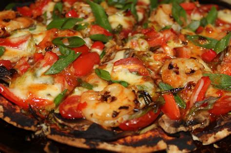 A Dash Of Flavour Szechuan Chilli Prawn Pizza