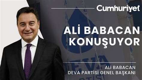 Canli Deva Partisi Genel Ba Kan Ali Babacan T Z K Kongresi Nde