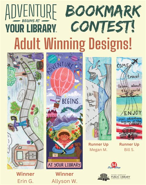 Update Bookmark Contest Winners Peters Township Public Library